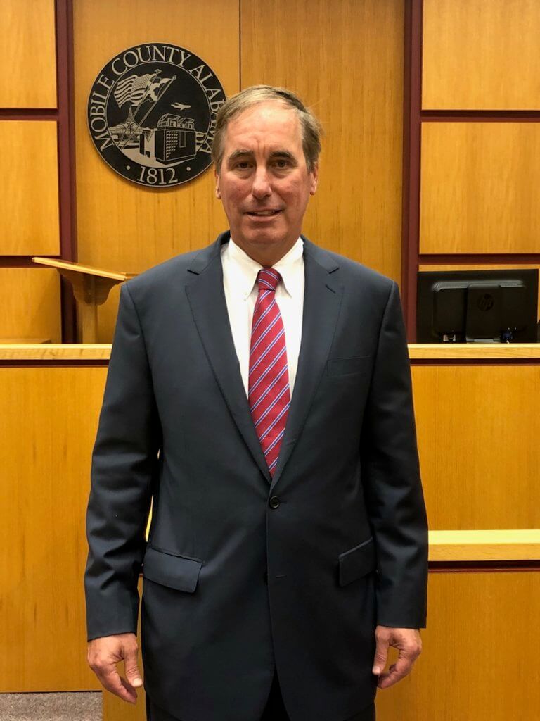 Attorney John C. Brutkiewicz in Mobile Courthouse